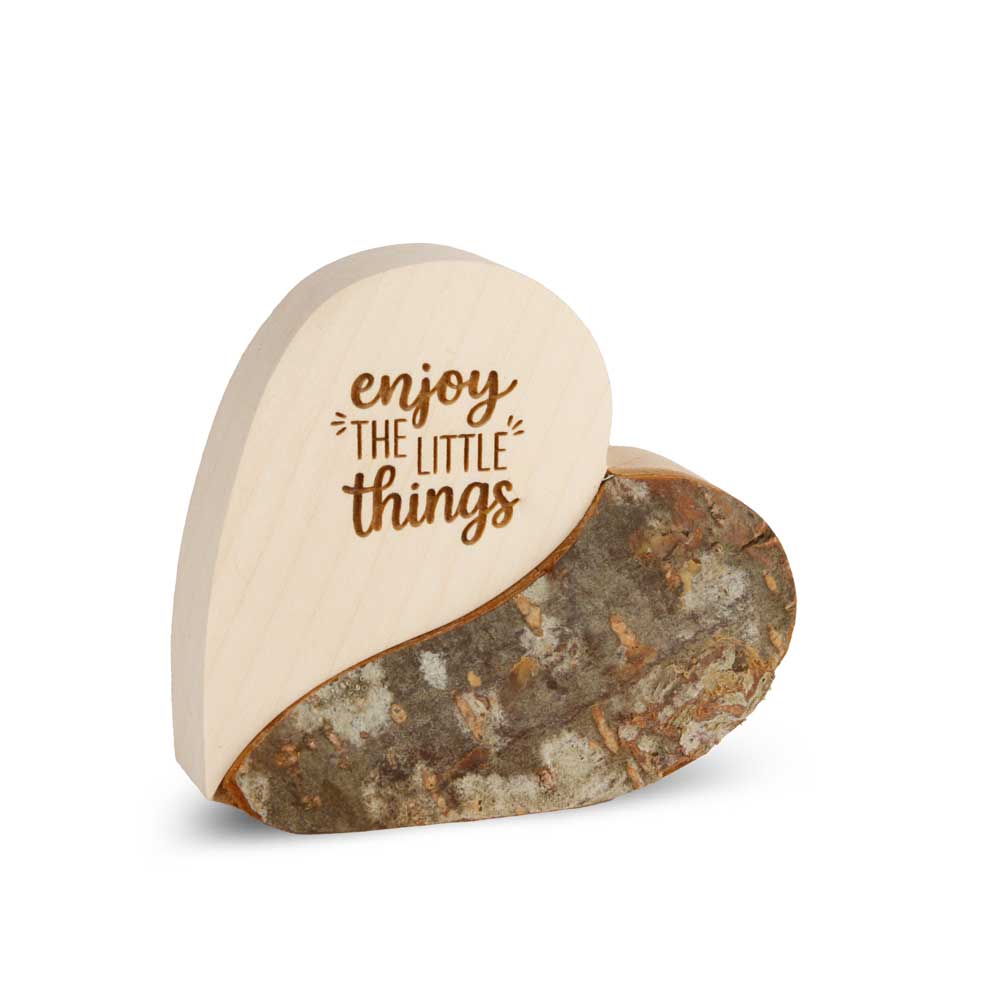 Rindenherz Yin-Yang Gr. 1: "enjoy the little ..."