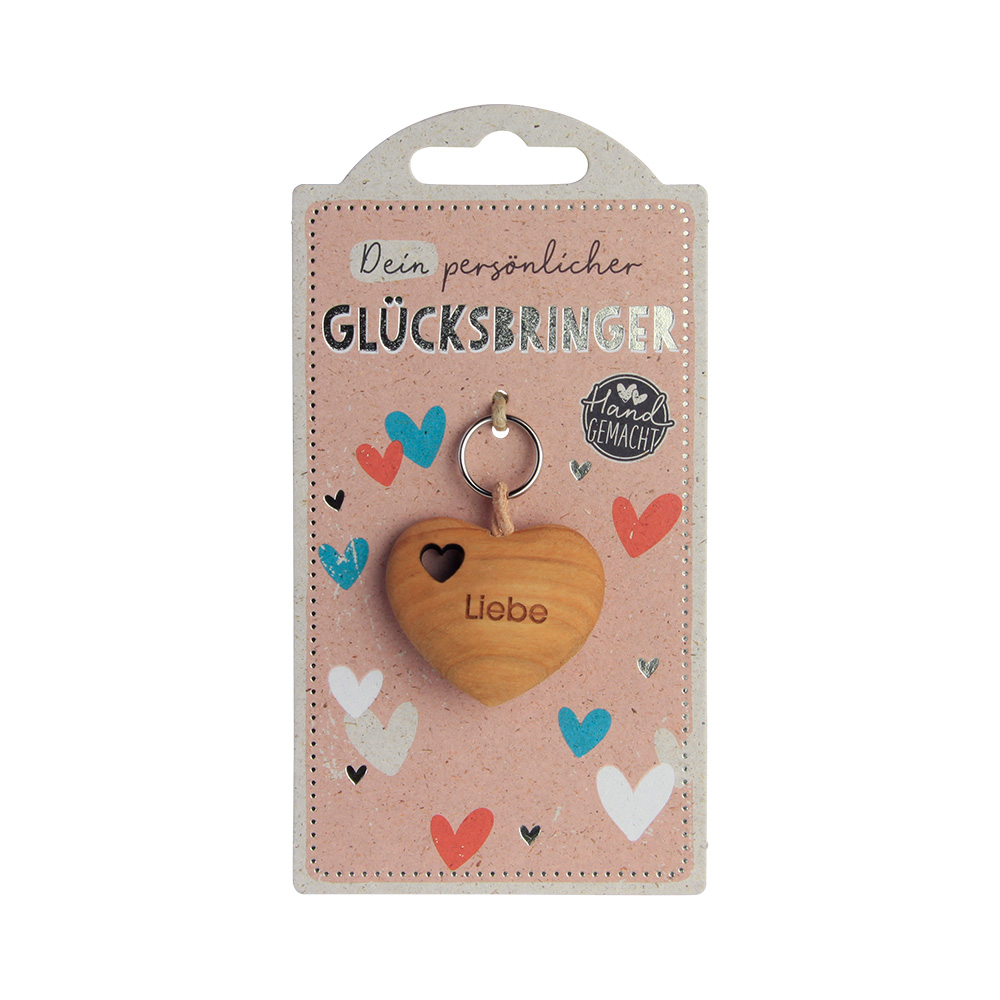LuckyKeys: Herz flach mit Ausschnitt "Liebe" LuckyKeys: Herz flach mit Ausschnitt "Liebe"
