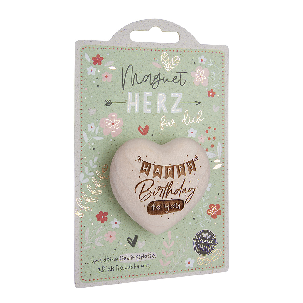 LovelyHearts - mit Magnet: "Happy Birthday to you" LovelyHearts - mit Magnet: "Happy Birthday to you"
