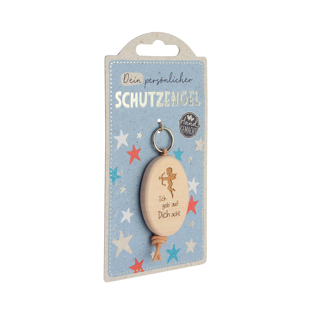 LuckyKeys: Oval "Ich geb auf Dich acht" LuckyKeys: Oval "Ich geb auf Dich acht"
