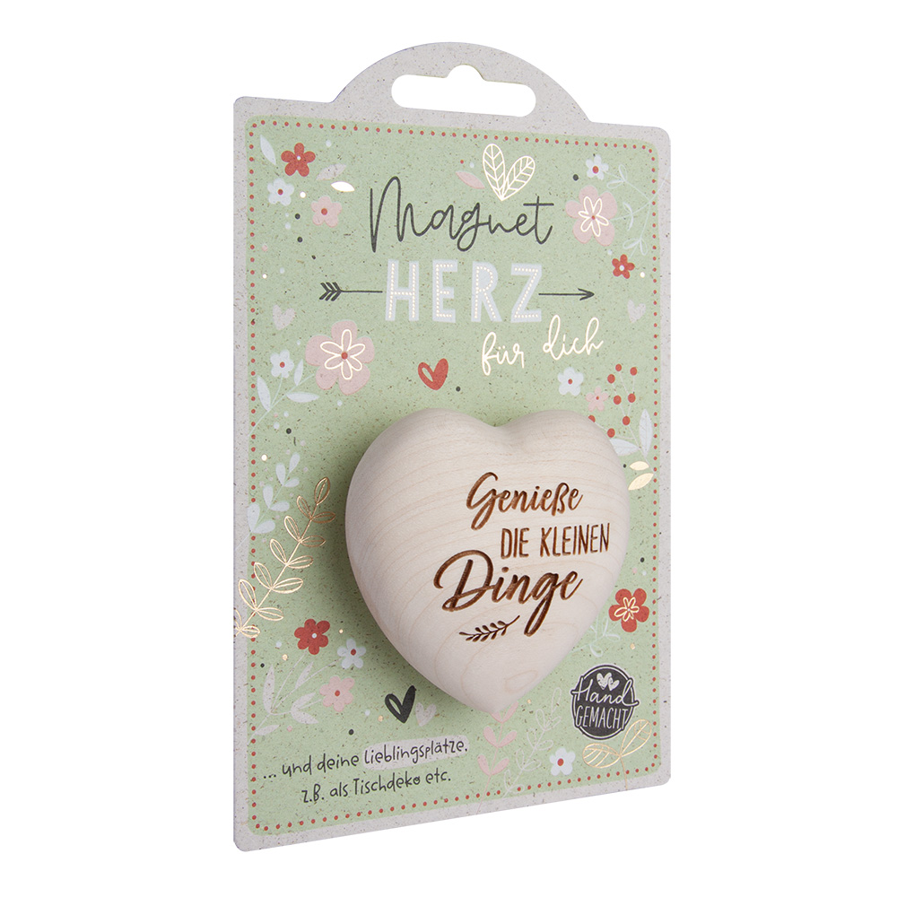 LovelyHearts - mit Magnet: "Genieße die..." LovelyHearts - mit Magnet: "Genieße die..."